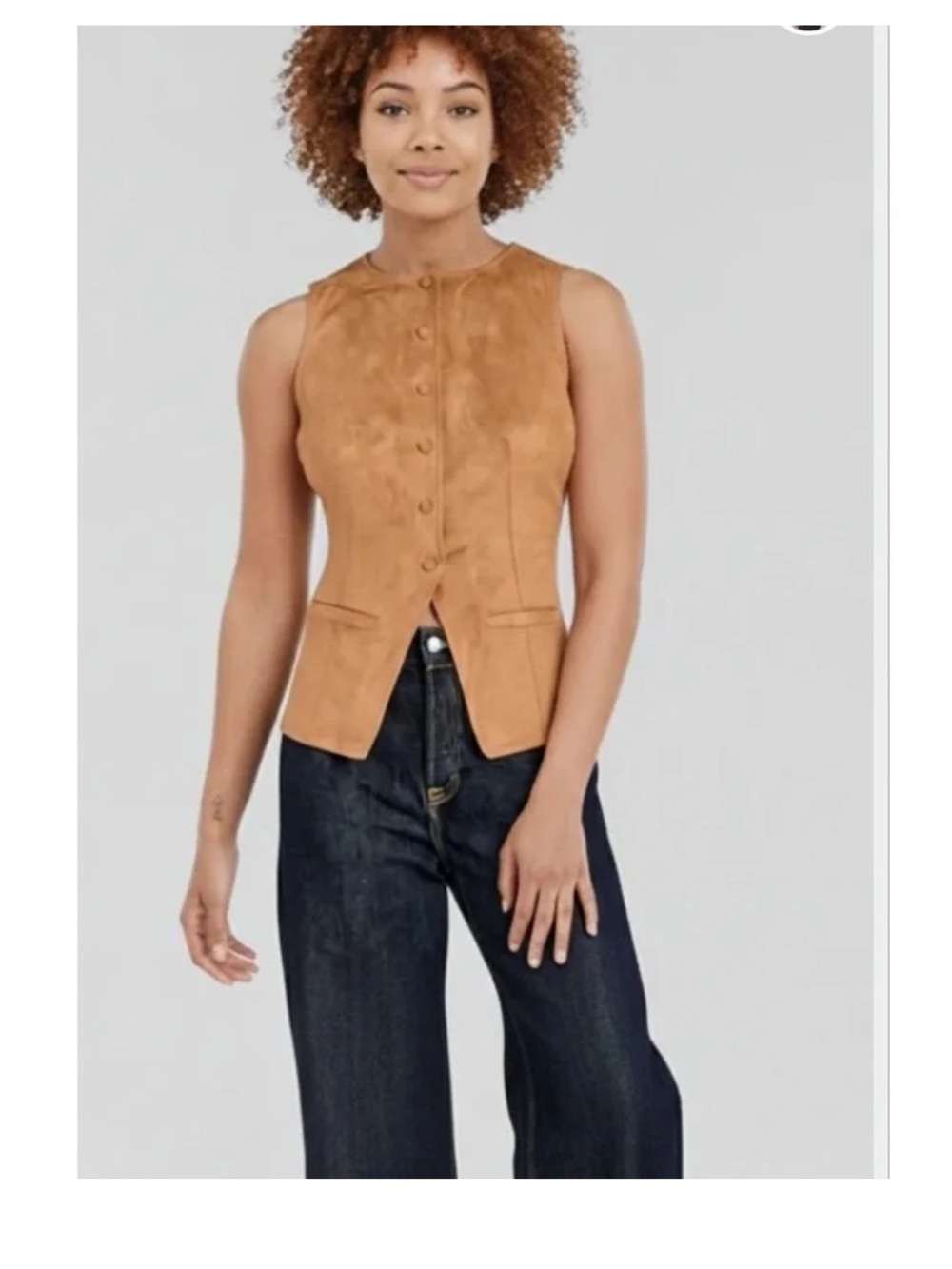 Target Universal thread faux suede vest